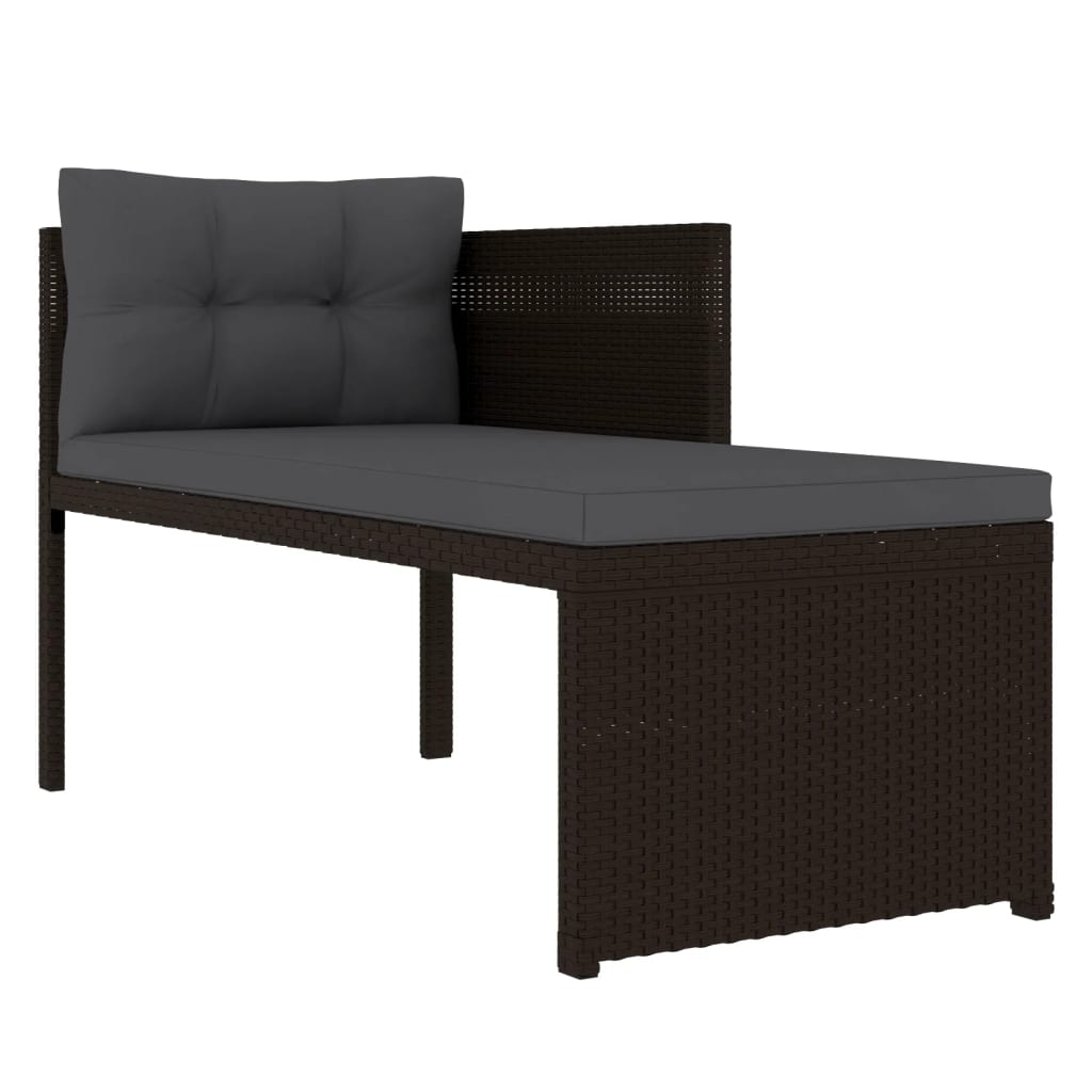 4-delige Loungeset poly rattan