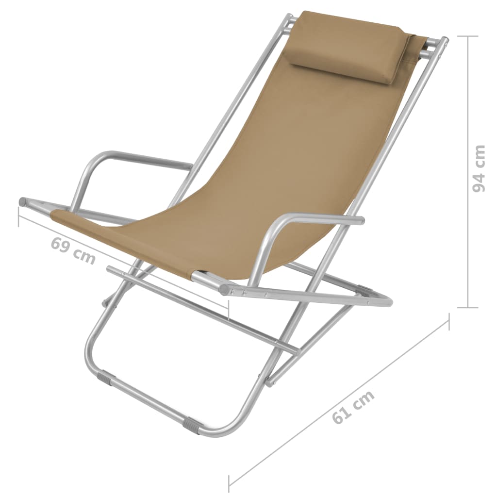 Terrasstoelen verstelbaar 2 st staal