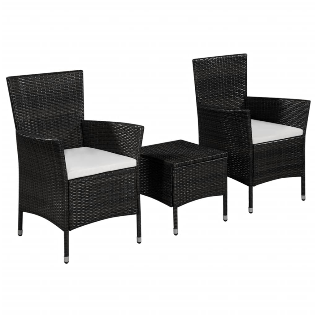 3-delige Bistroset poly rattan