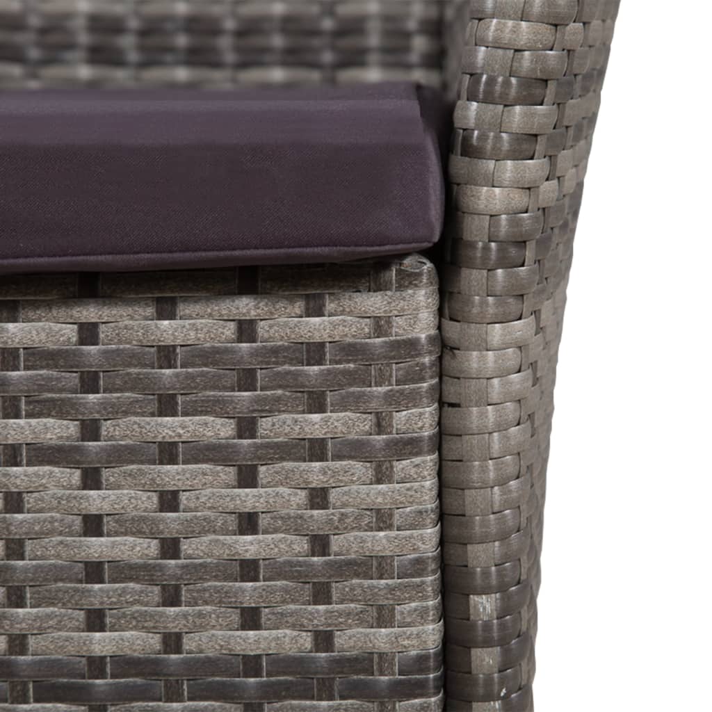 3-delige Bistroset poly rattan