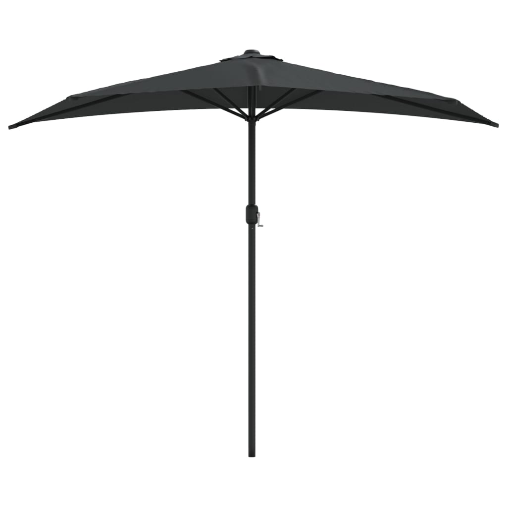 Balkonparasol half met aluminium paal 270x144 cm