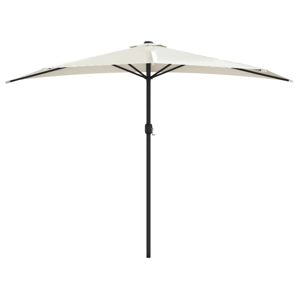 Balkonparasol half met aluminium paal 270x144 cm