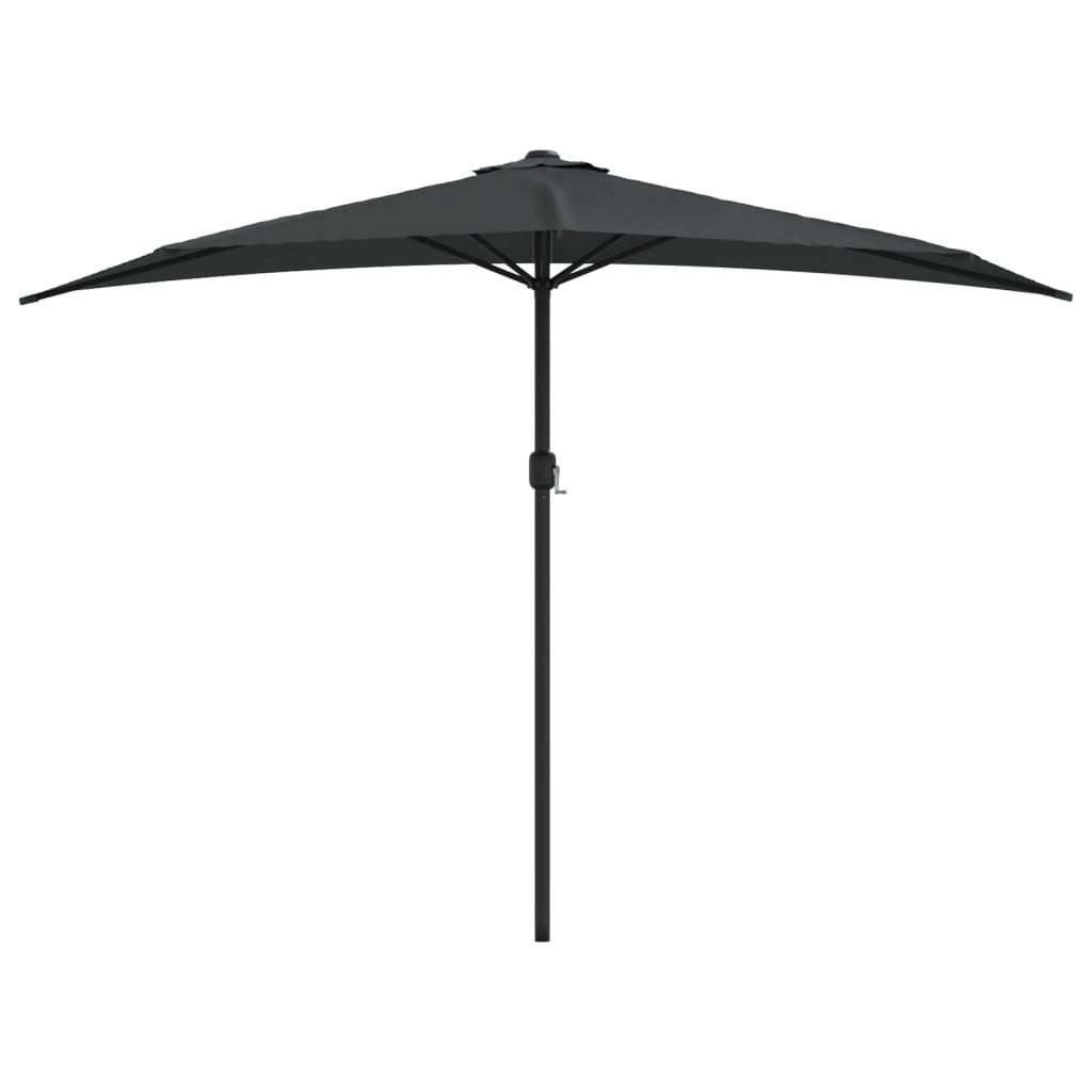 Balkonparasol half met aluminium paal 270x144 cm