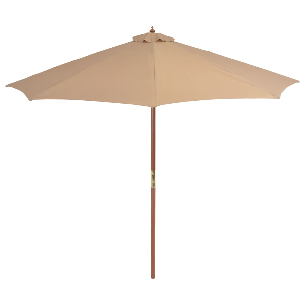 Parasol met houten paal 300 cm antraciet