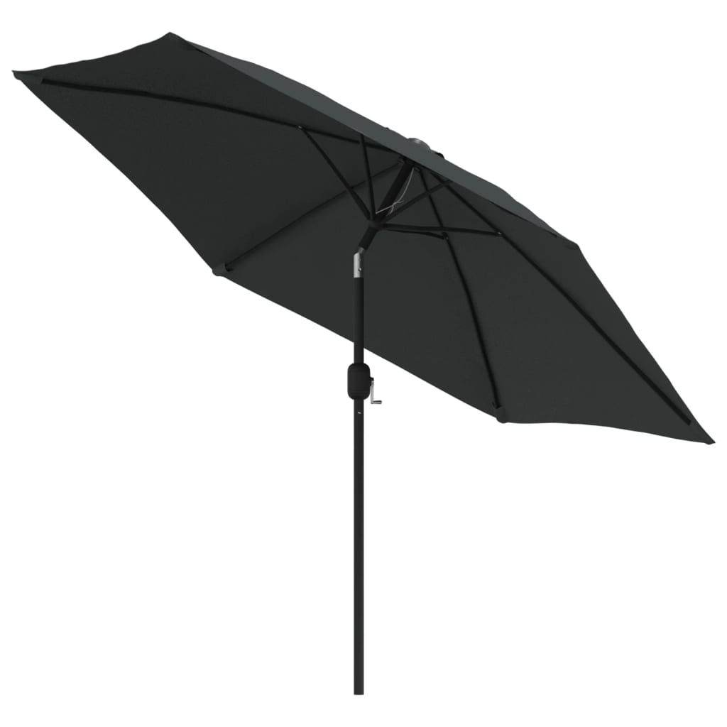 Parasol met stalen paal 3 m zandwit