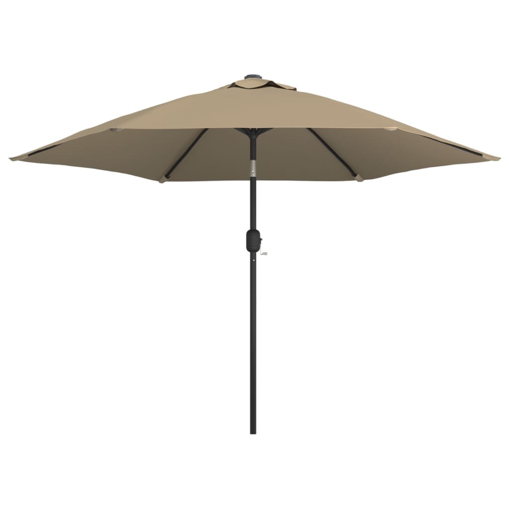 Parasol met stalen paal 3 m zandwit