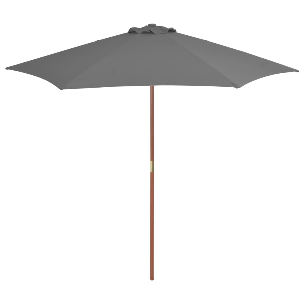 Parasol met houten paal 270 cm