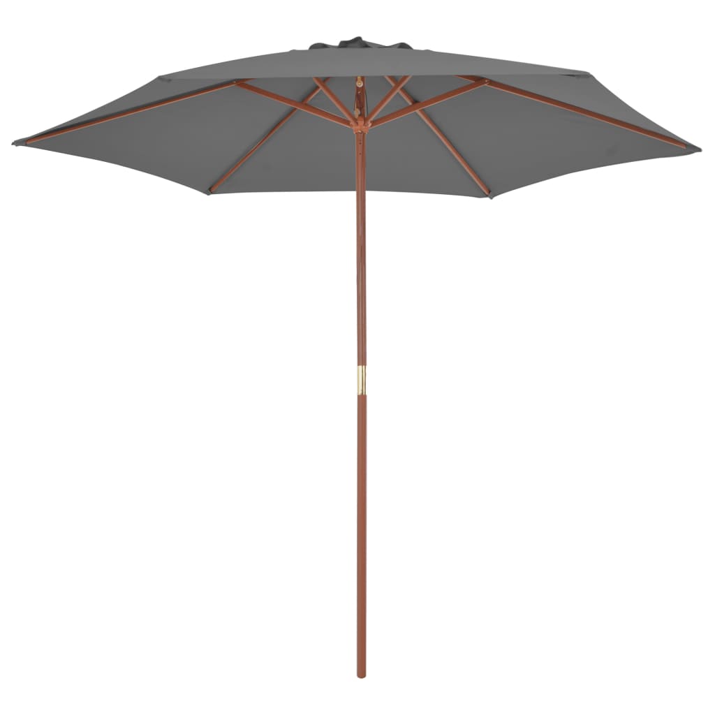 Parasol met houten paal 270 cm