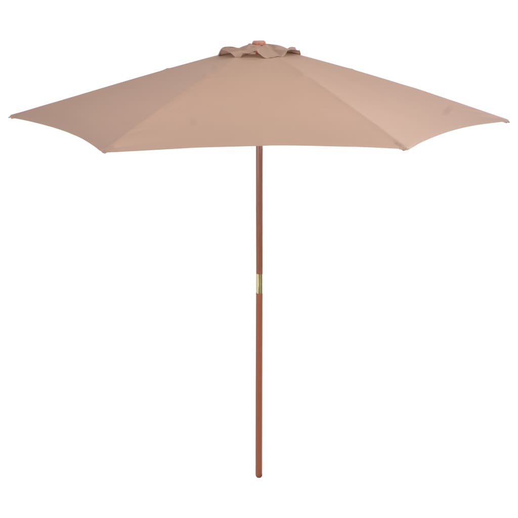 Parasol met houten paal 270 cm