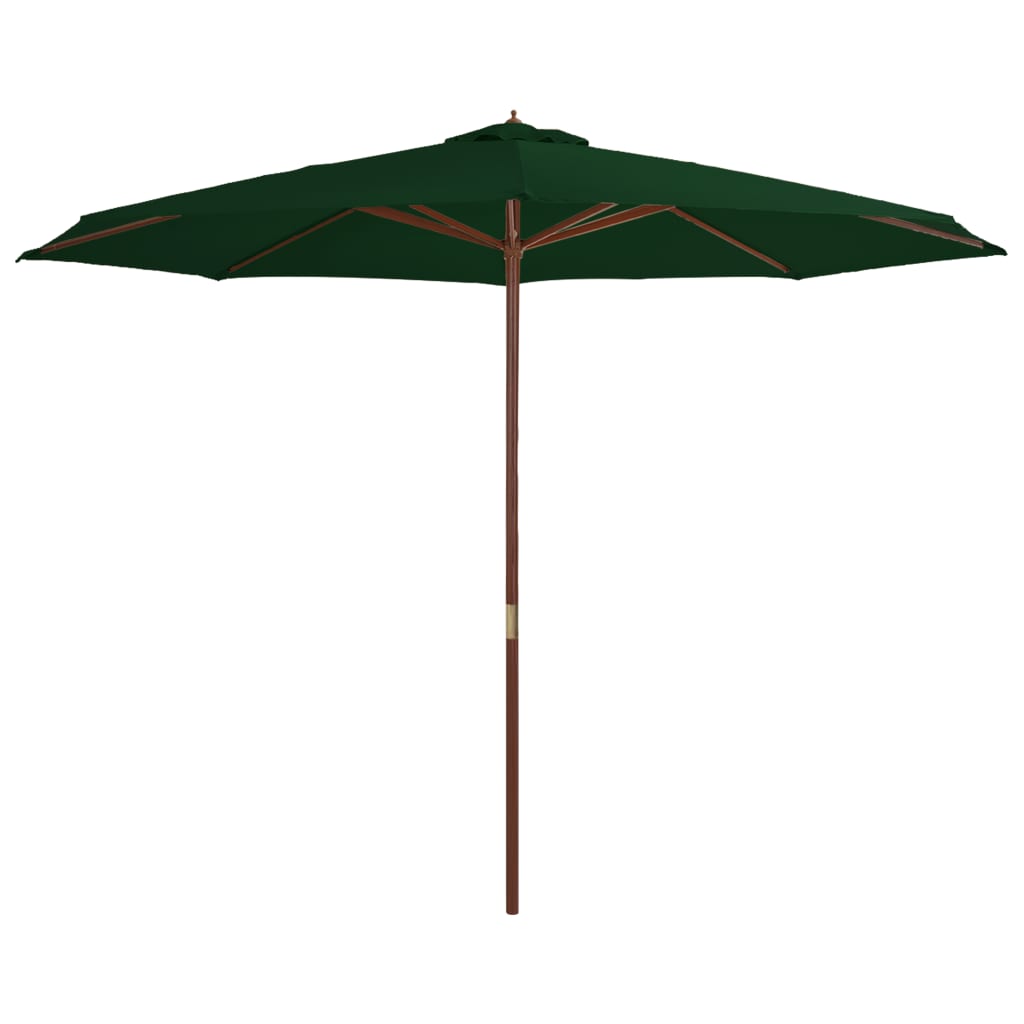 Parasol met houten paal 350 cm