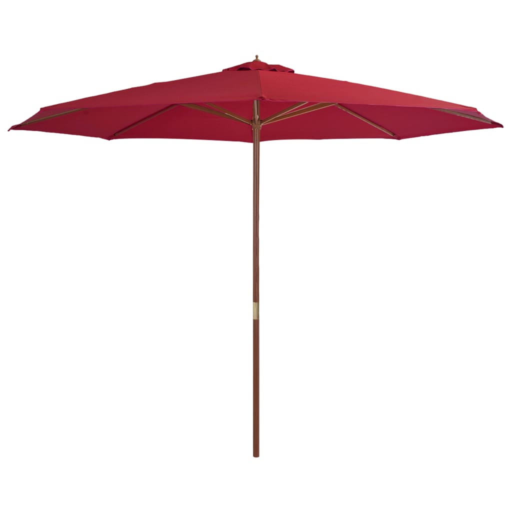 Parasol met houten paal 350 cm