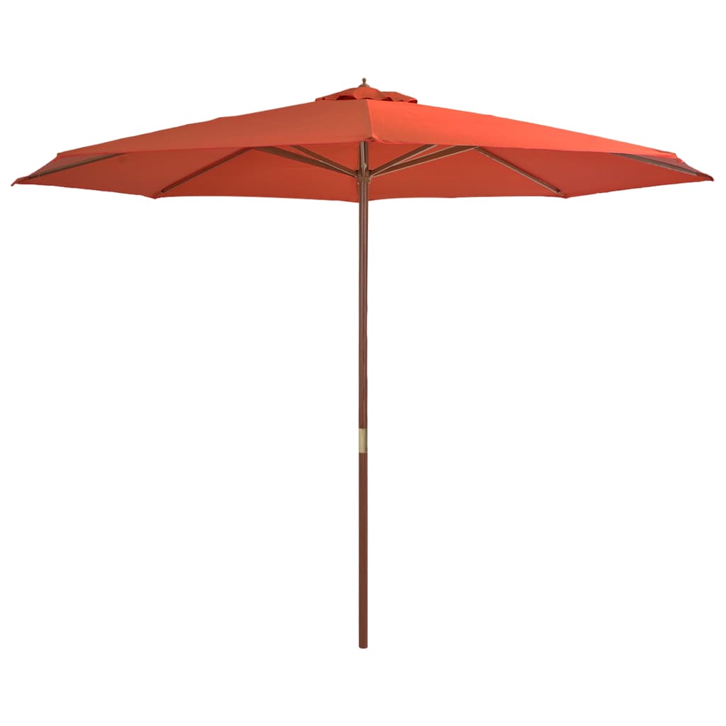 Parasol met houten paal 350 cm