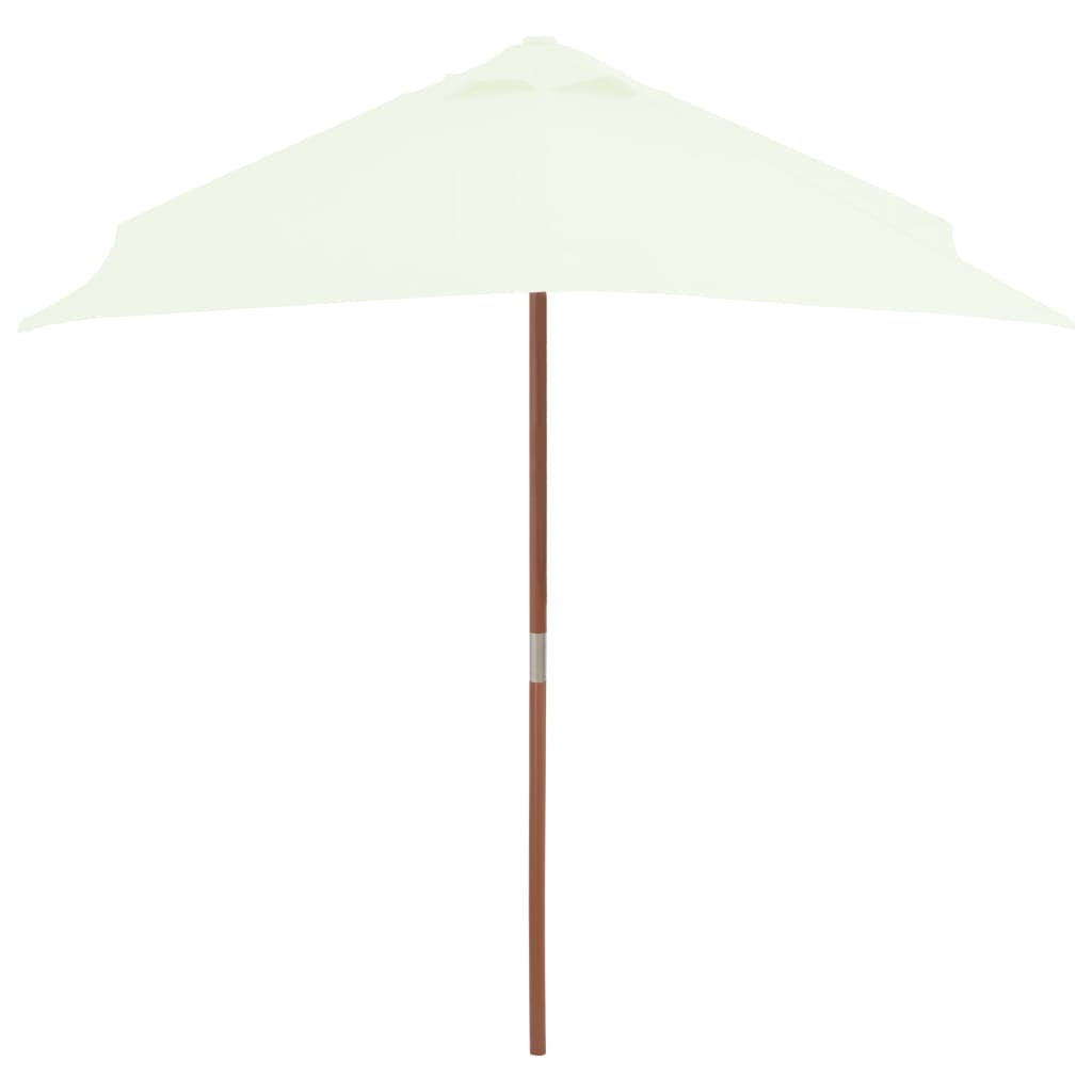 Parasol met houten paal 150x200 cm