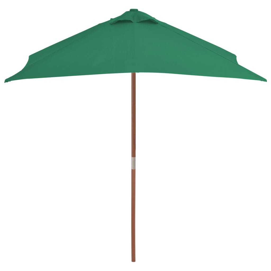 Parasol met houten paal 150x200 cm