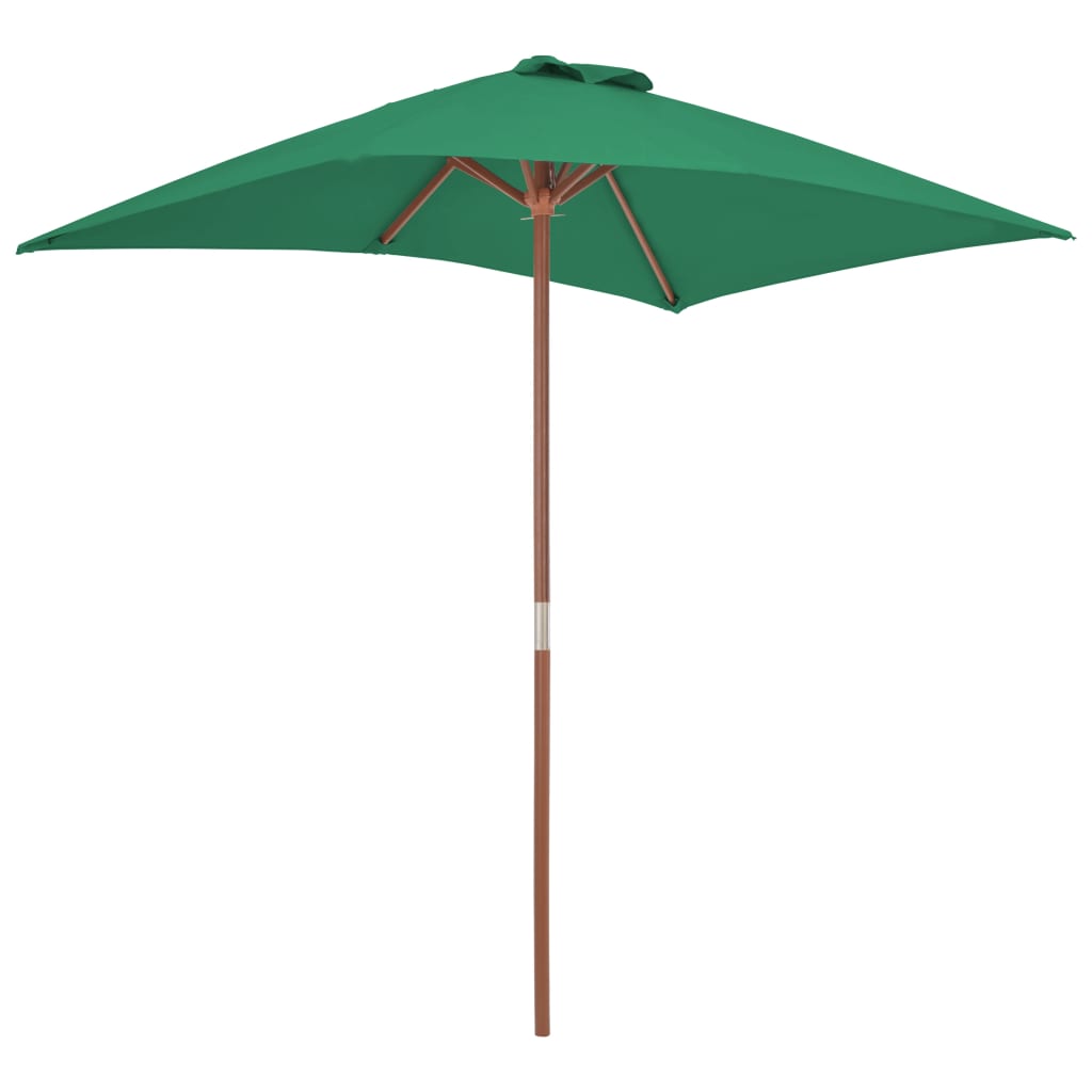 Parasol met houten paal 150x200 cm