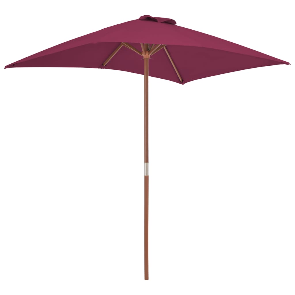 Parasol met houten paal 150x200 cm