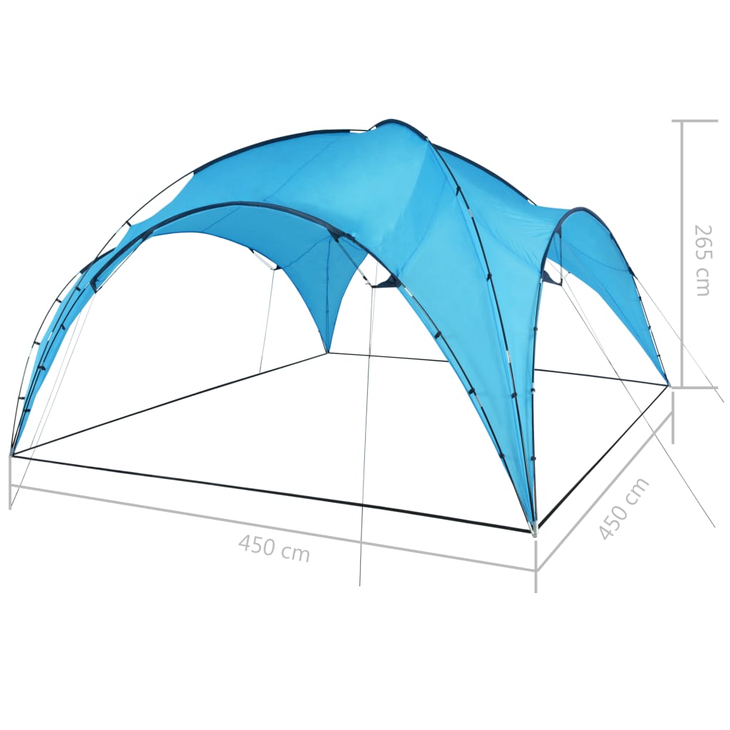 Partytent boog 450x450x265 cm