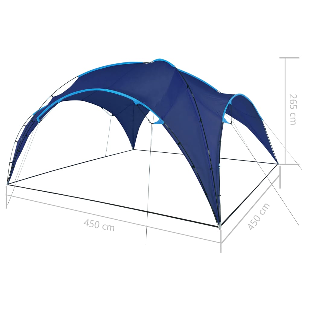 Partytent boog 450x450x265 cm