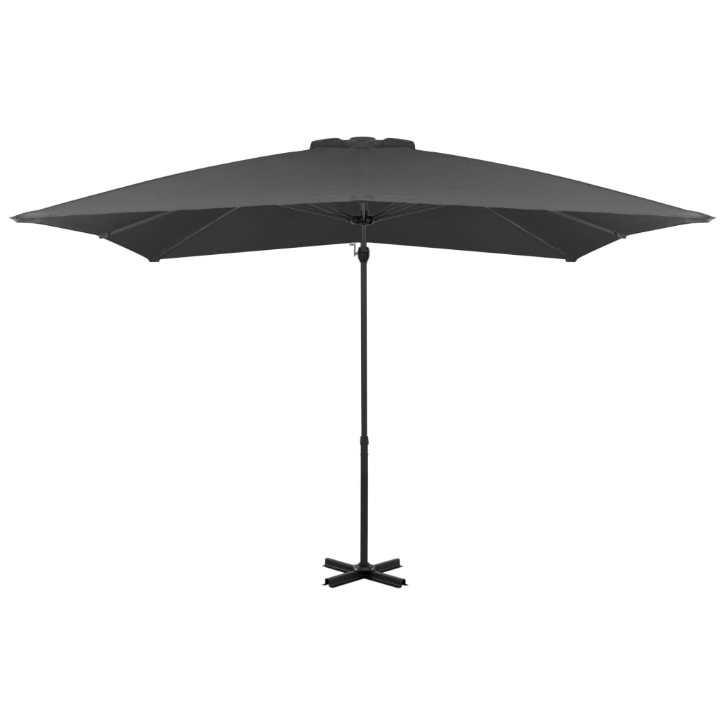 Zweefparasol met aluminium paal 300 cm zandkleurig