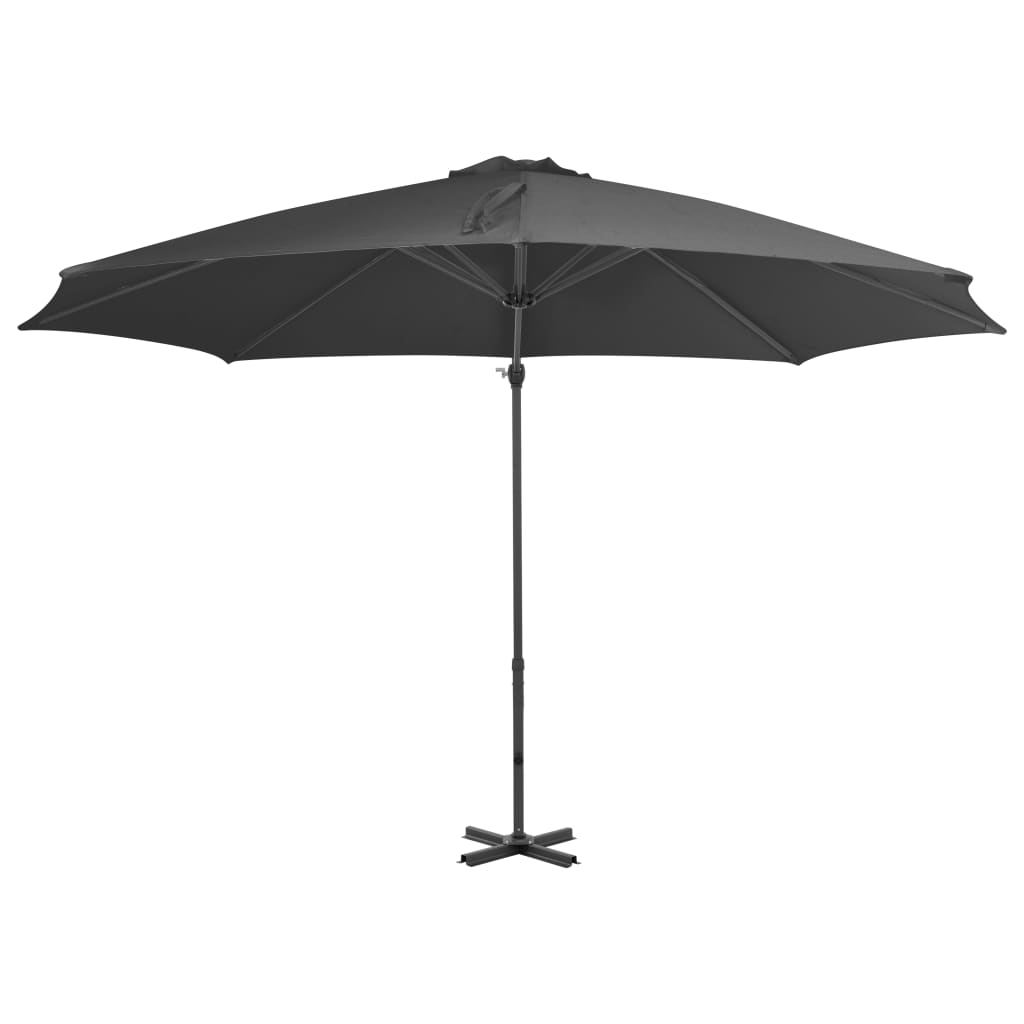 Zweefparasol met aluminium paal 300 cm zandkleurig