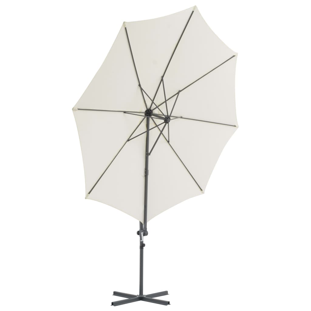 Zweefparasol met stalen paal 250x250 cm terracottakleurig