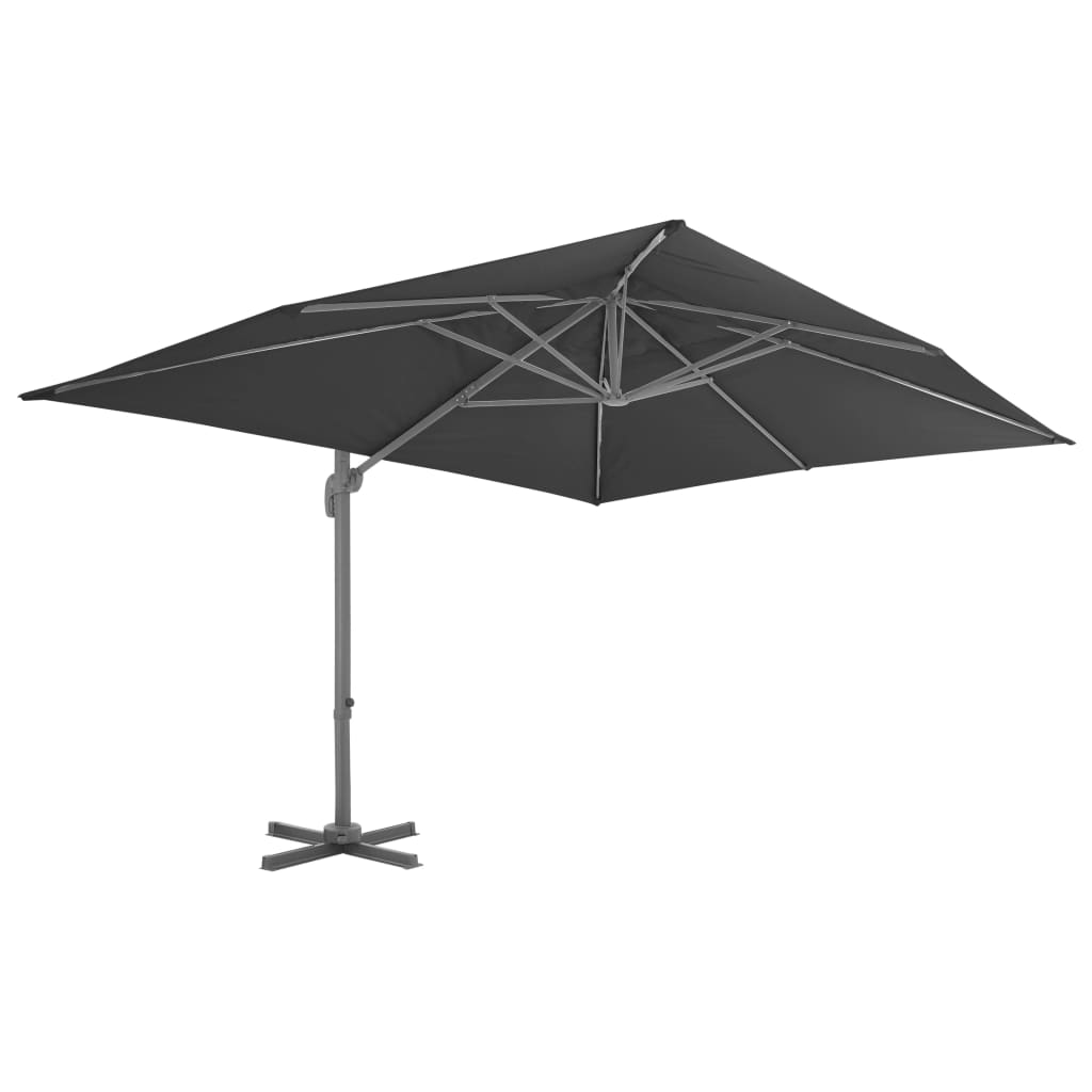 Zweefparasol met aluminium paal 300x300 cm