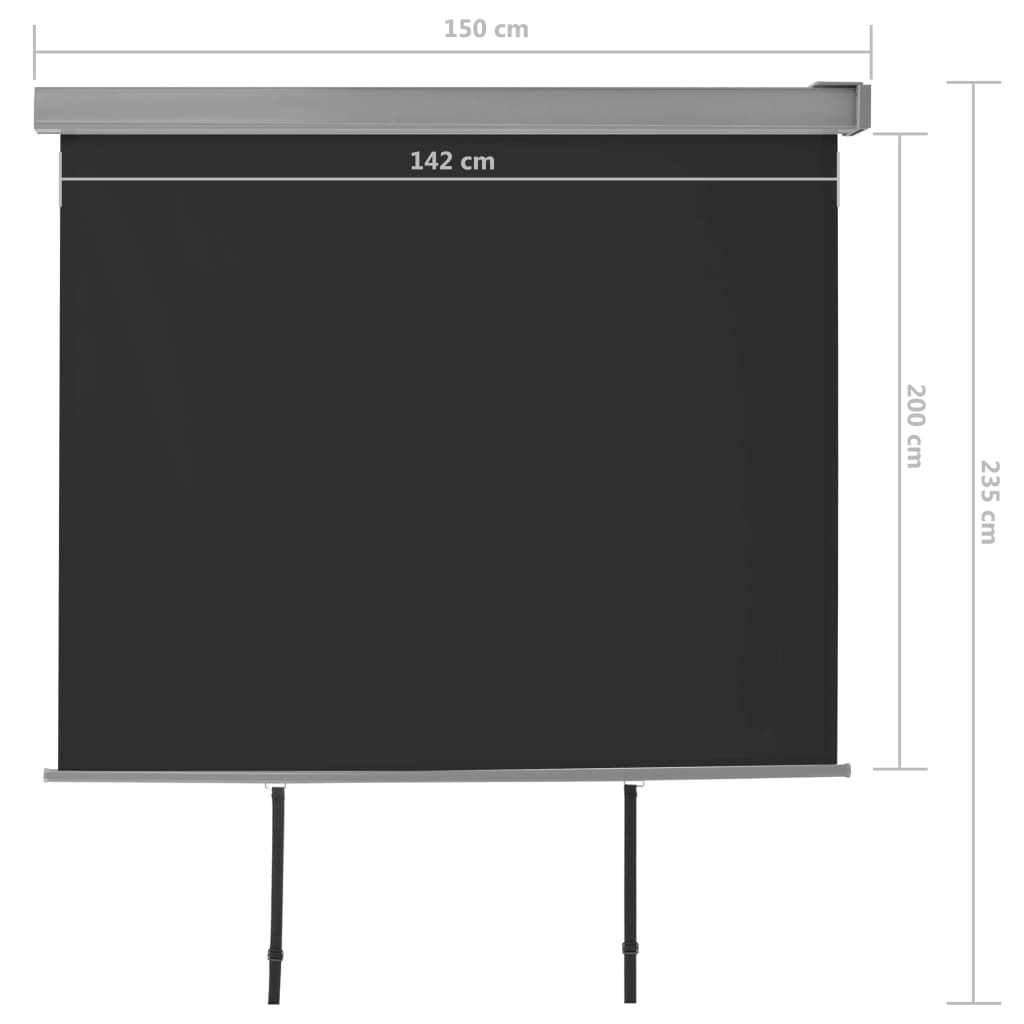 Balkonscherm multifunctioneel 150x200 cm