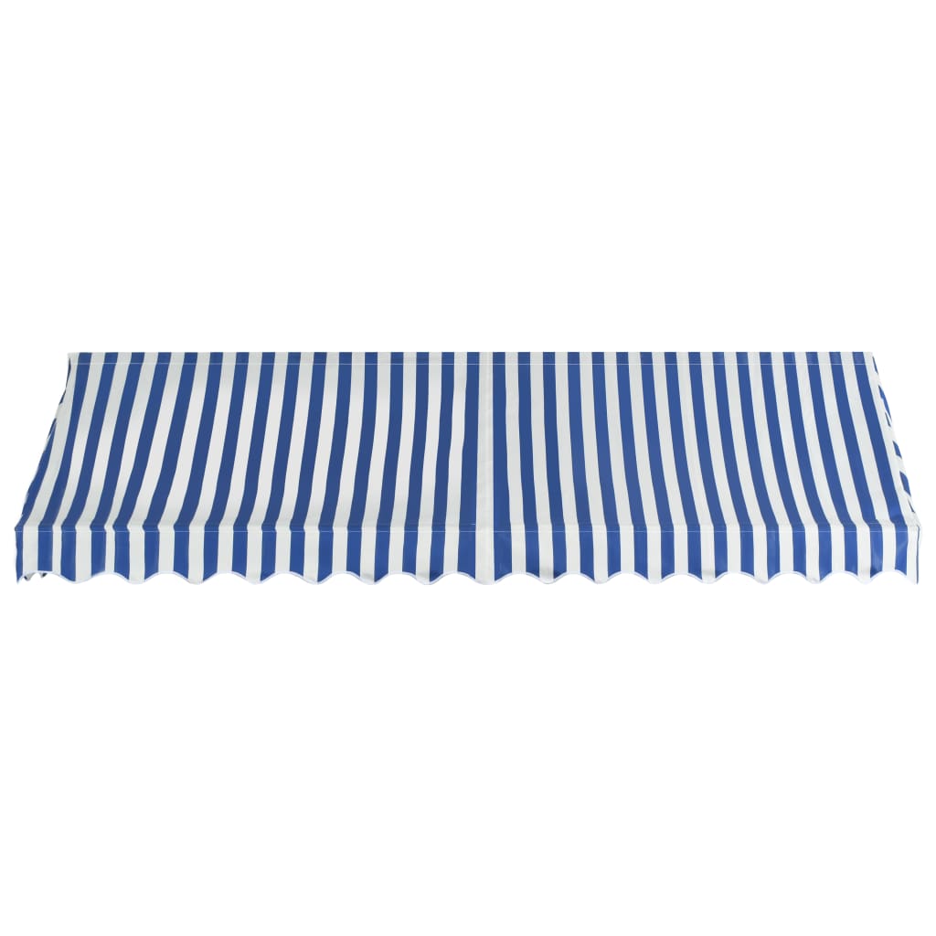 Luifel 400x120 cm blauw en wit