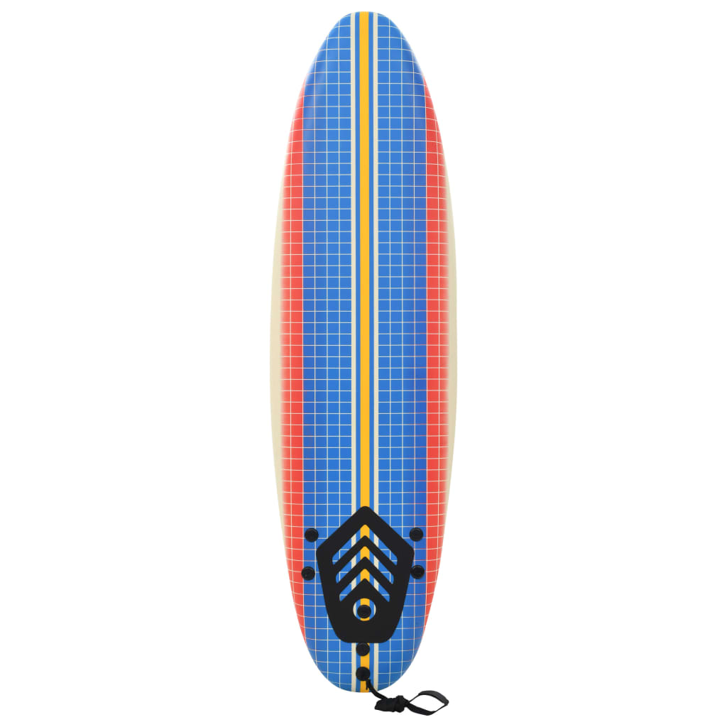 Surfplank 170 cm blauw en rood