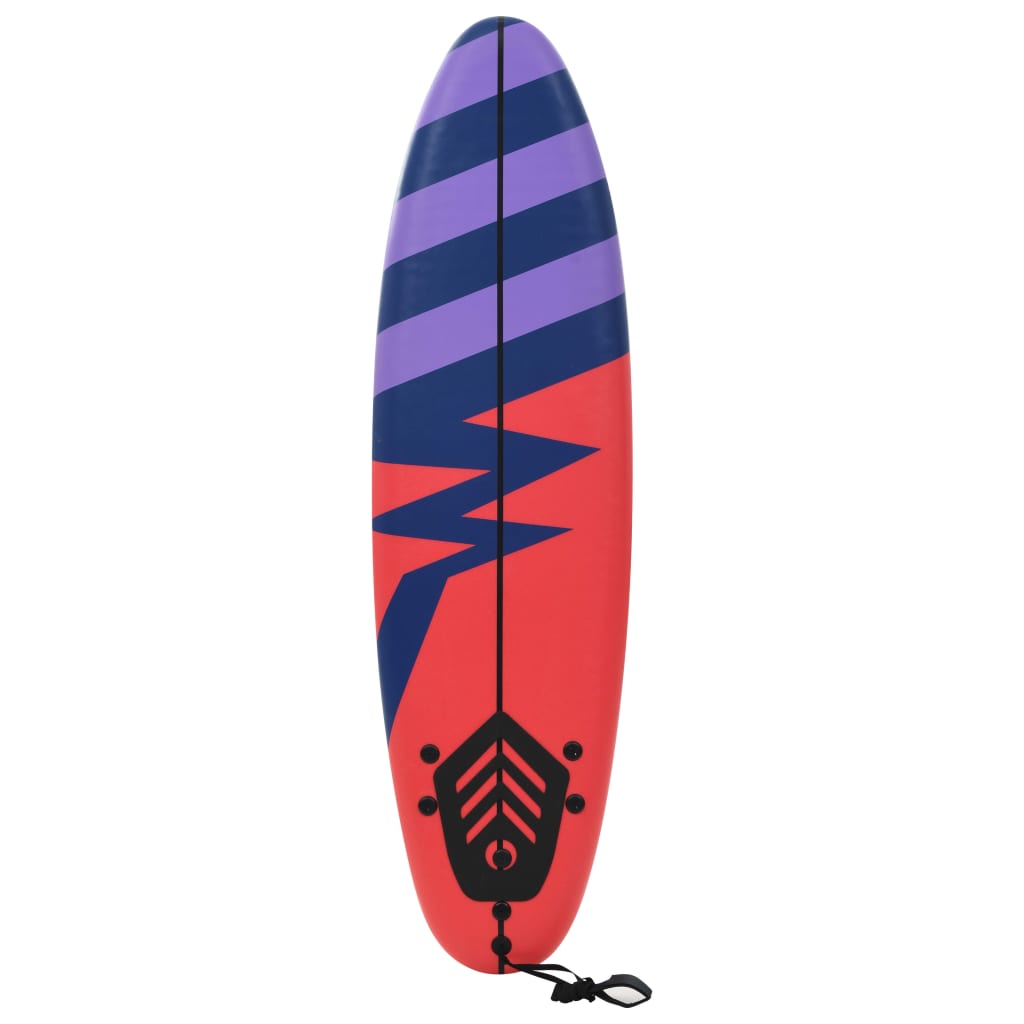 Surfplank 170 cm blauw en rood