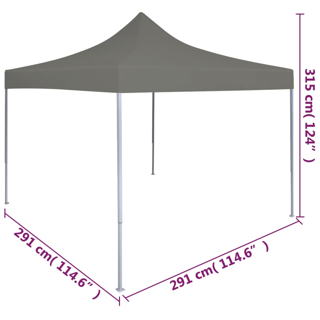 Partytent inklapbaar pop-up met 2 zijwanden