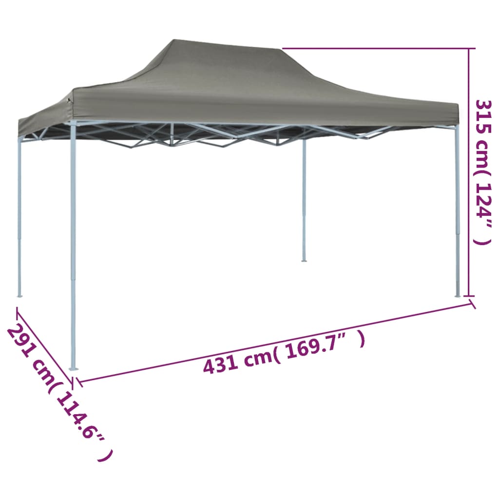 Vouwtent pop-up 3x4,5 m crèmewit