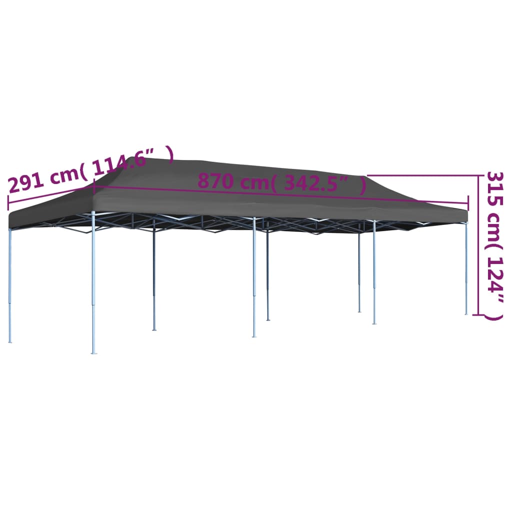 Vouwtent pop-up 3x9 m