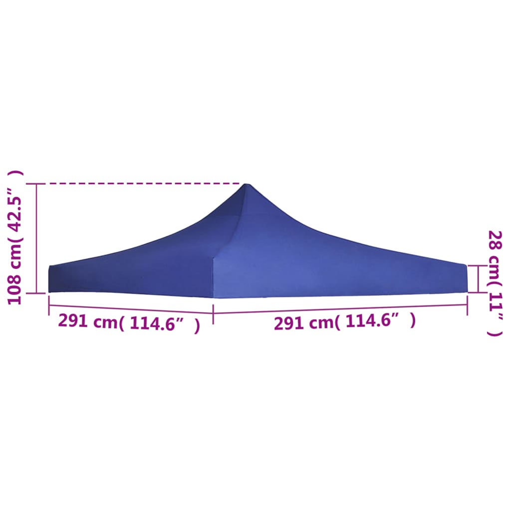 Partytentdak 270 g/m² 4x3 m