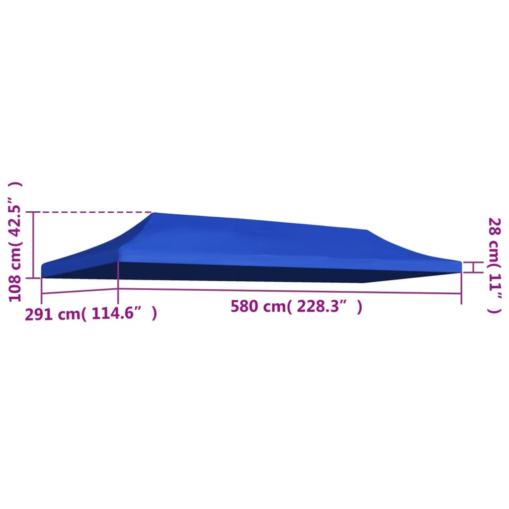 Partytentdak 270 g/m² 4x3 m