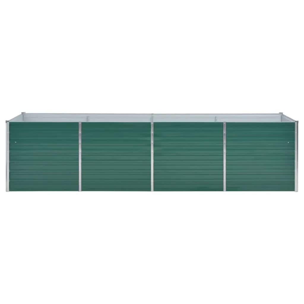 Plantenbak verhoogd 100x40x45 cm gegalvaniseerd staal groen