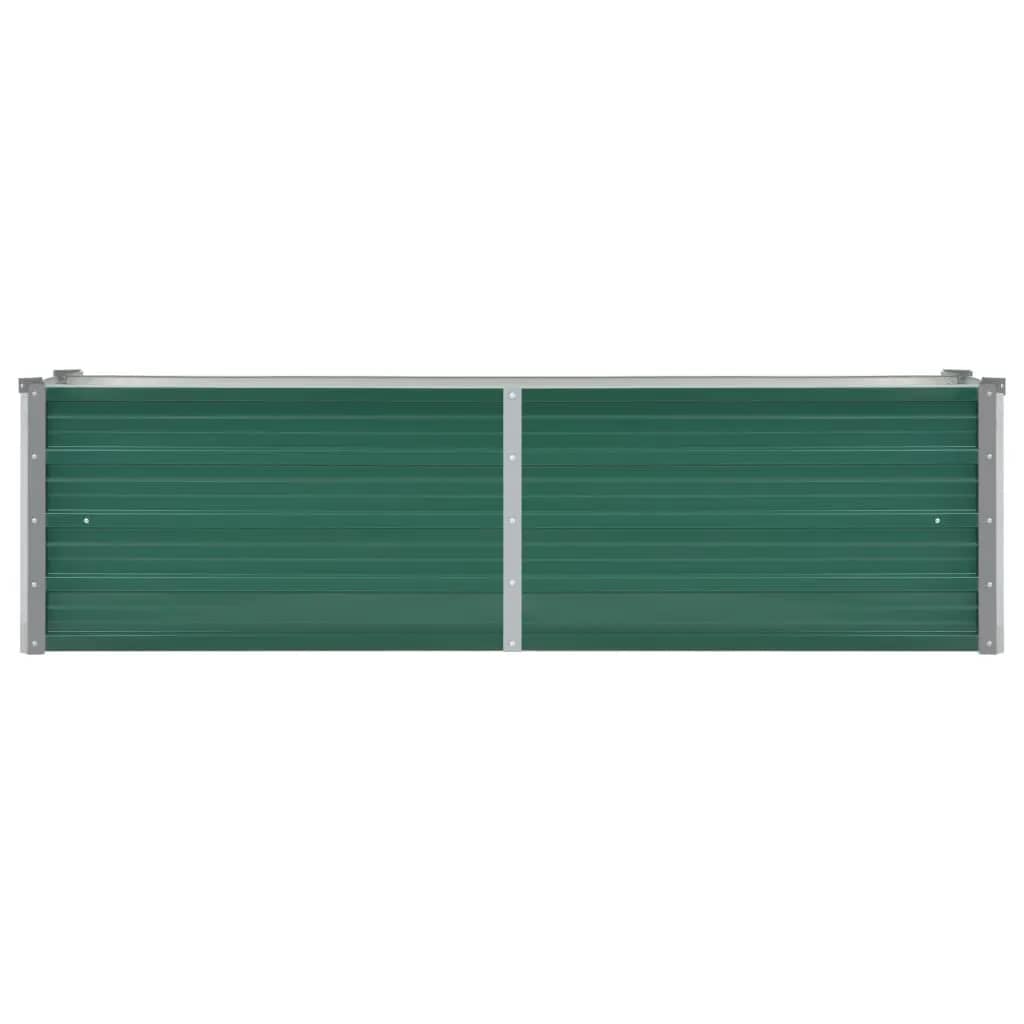 Plantenbak verhoogd 100x40x45 cm gegalvaniseerd staal groen