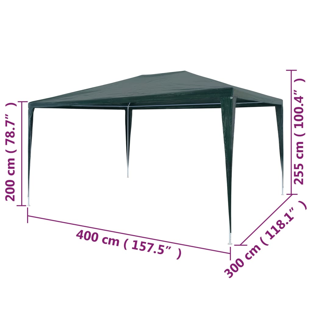 Partytent 3x4 m PE