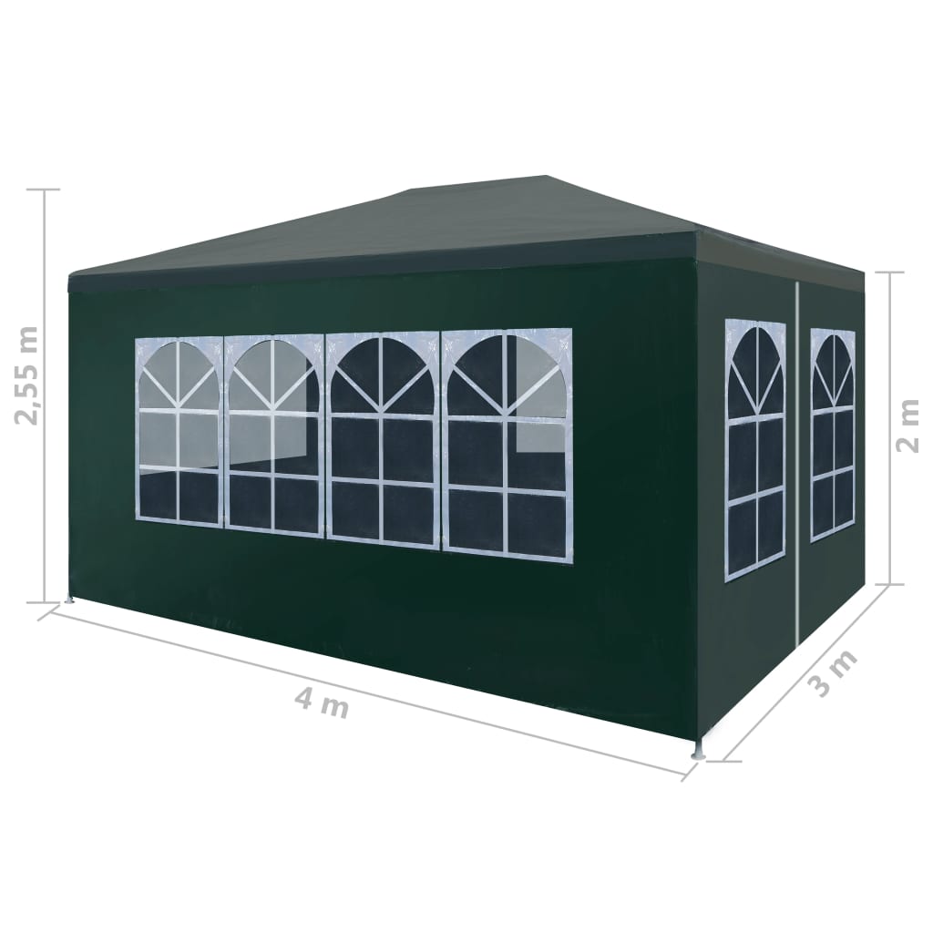 Partytent 3x3 m antracietkleurig