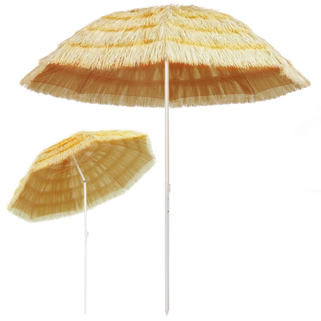 Strandparasol Hawaï stijl 180 cm naturel