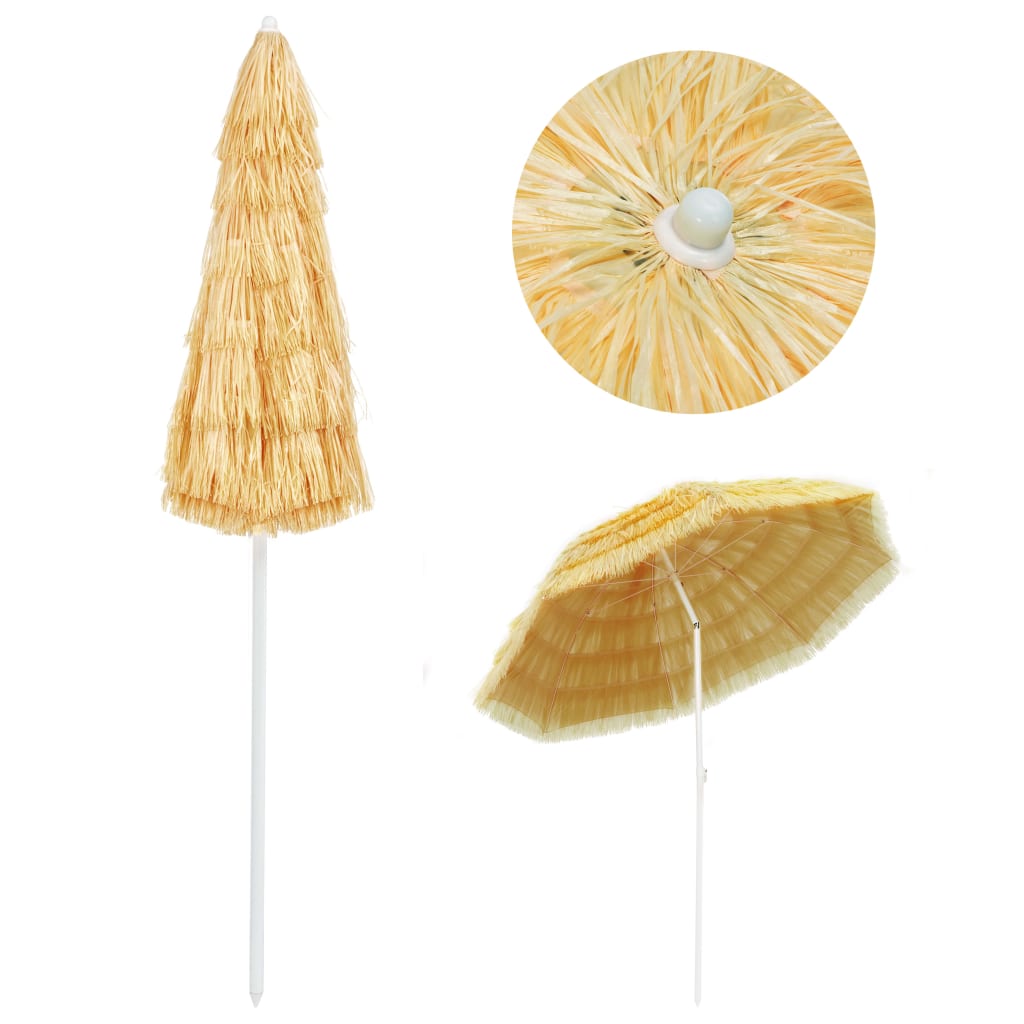 Strandparasol Hawaï stijl 180 cm naturel