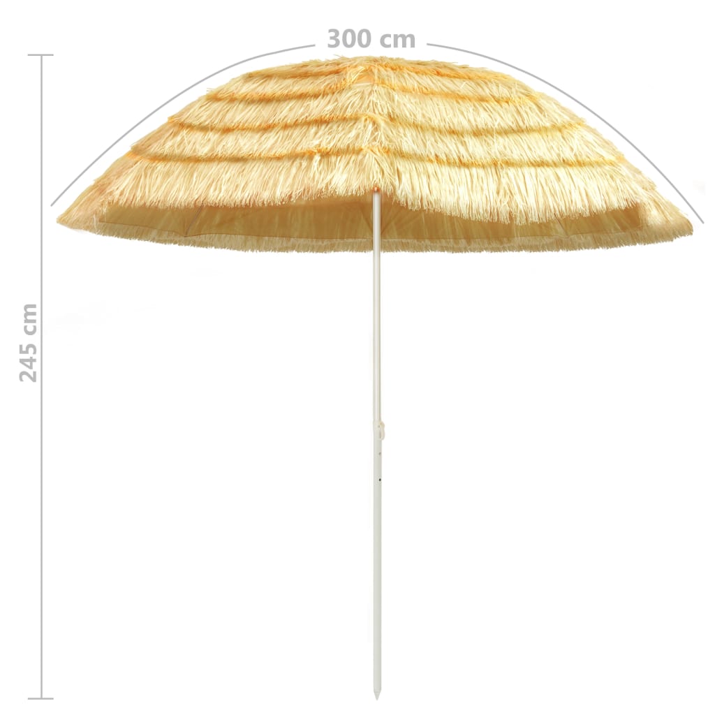 Strandparasol Hawaï stijl 180 cm naturel