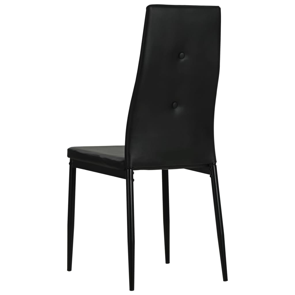 Eetkamerstoelen 4 st kunstleer