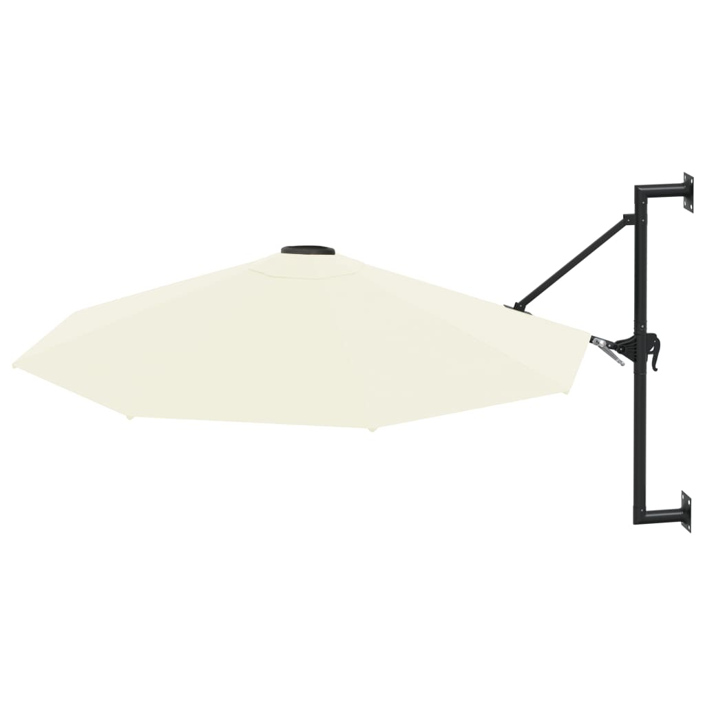 Wandparasol met metalen paal 300 cm terracottakleurig