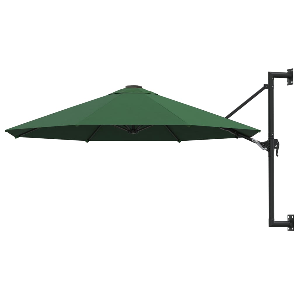 Wandparasol met metalen paal 300 cm terracottakleurig