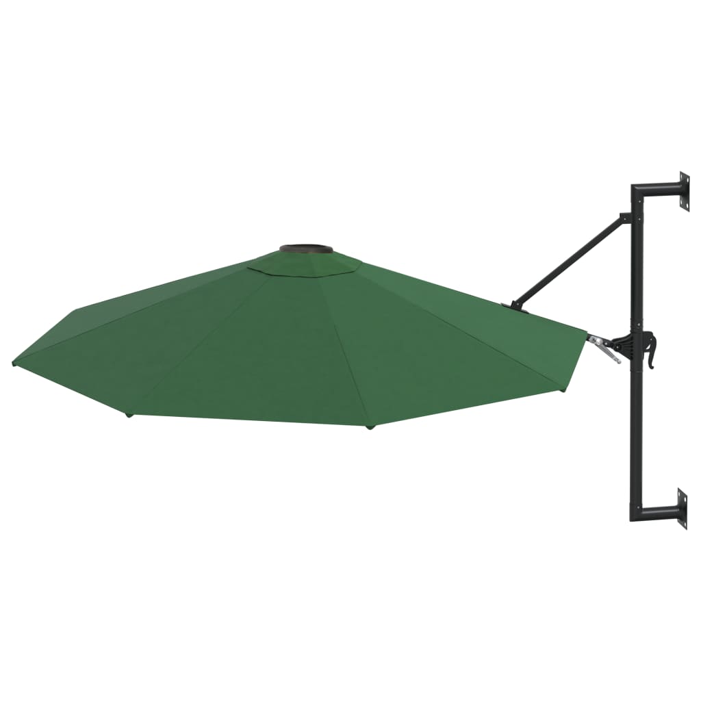 Wandparasol met metalen paal 300 cm terracottakleurig