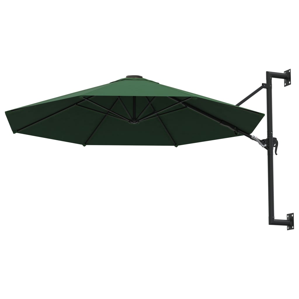 Wandparasol met metalen paal 300 cm terracottakleurig