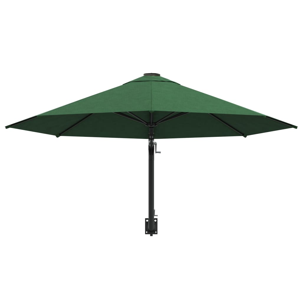 Wandparasol met metalen paal 300 cm terracottakleurig