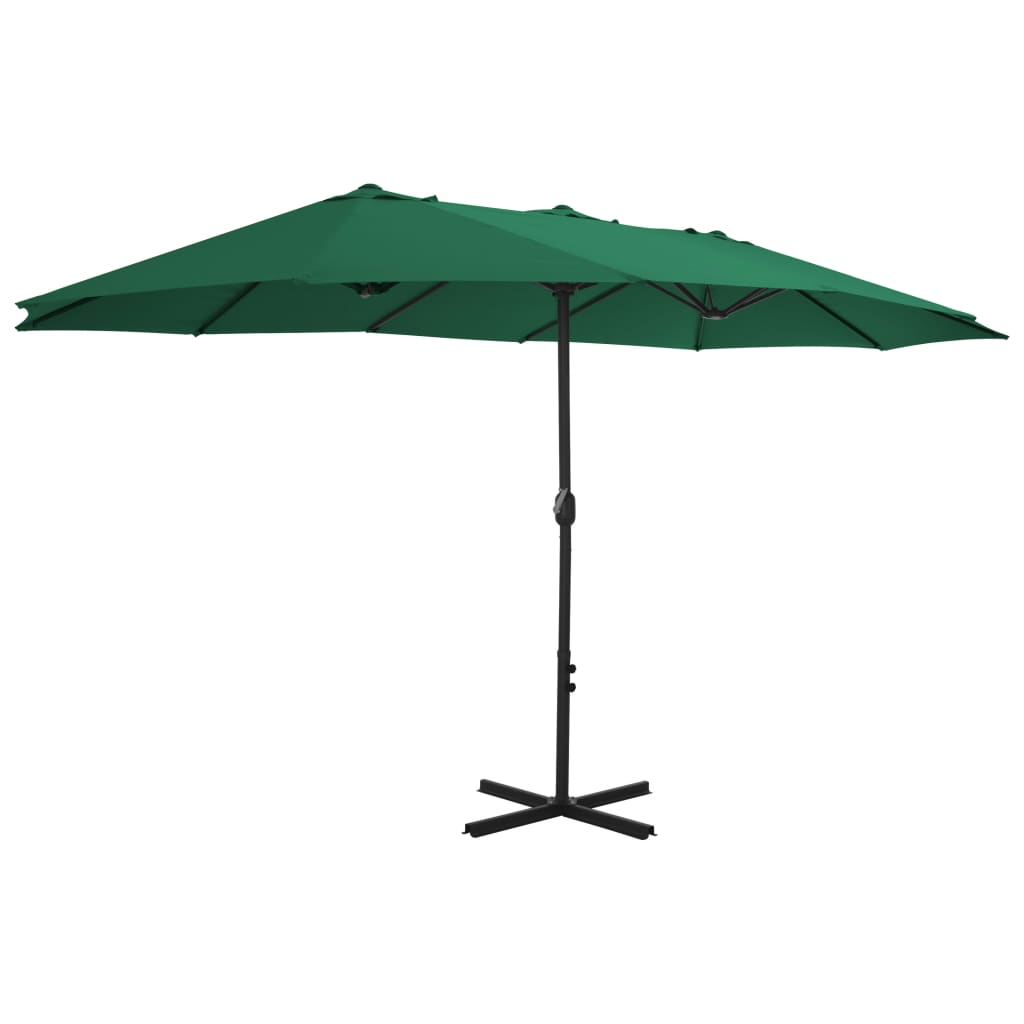 Parasol met aluminium paal 460x270 cm