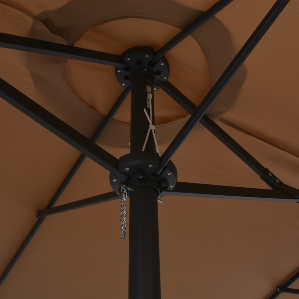 Parasol met aluminium paal 460x270 cm